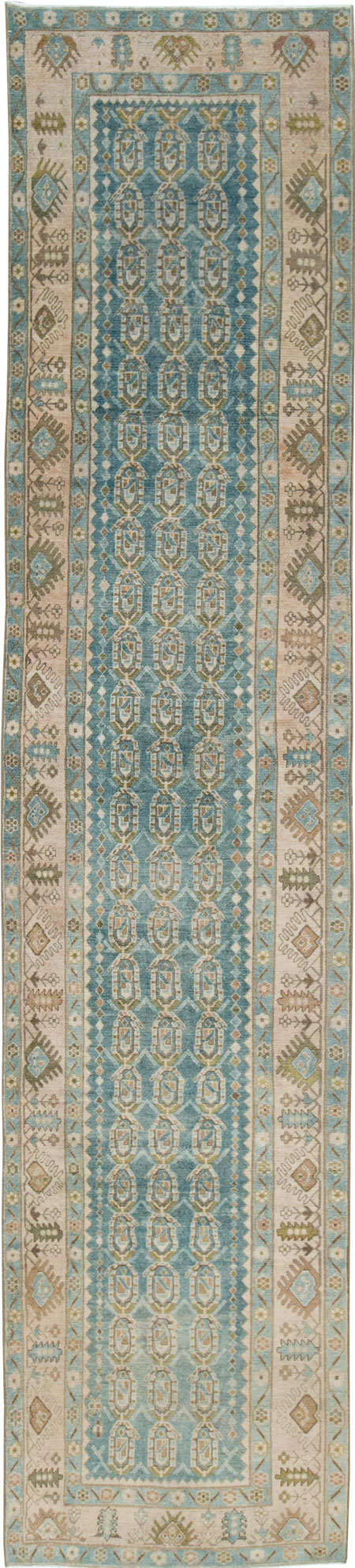 Vintage Persian Malayer Long Runner, No.28674 - Staging