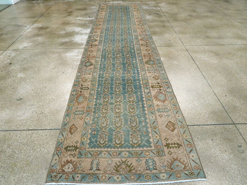 Vintage Persian Malayer Long Runner, No.28674 - Staging