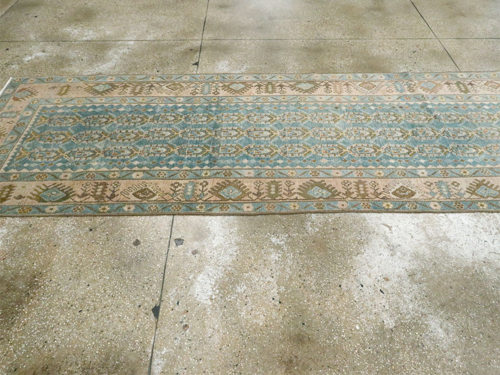 Vintage Persian Malayer Long Runner, No.28674 - Staging