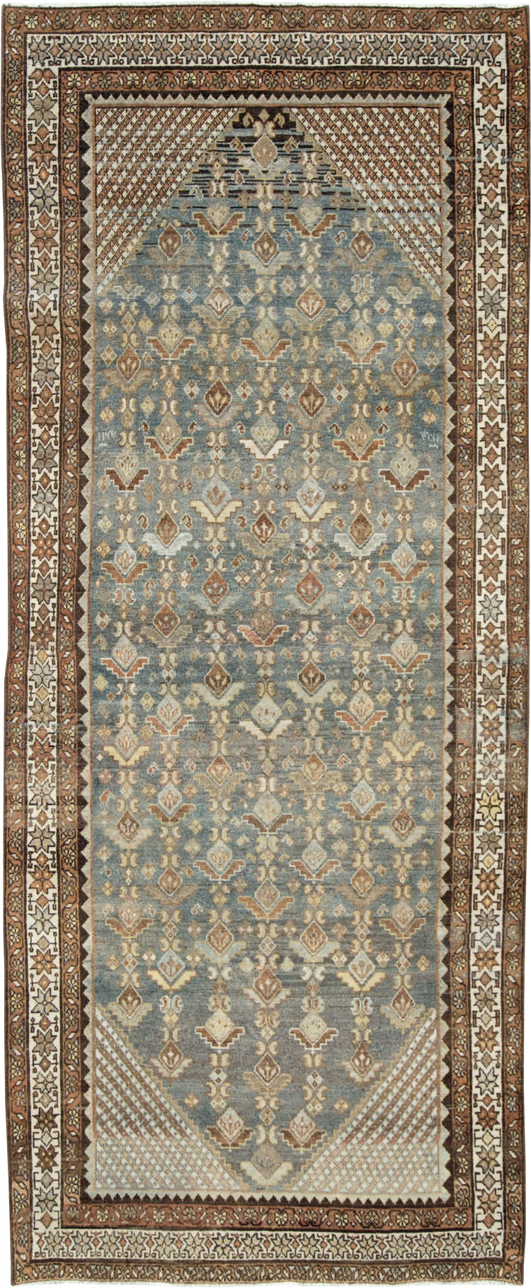 Antique Persian Malayer Runner, No.28677 - Staging