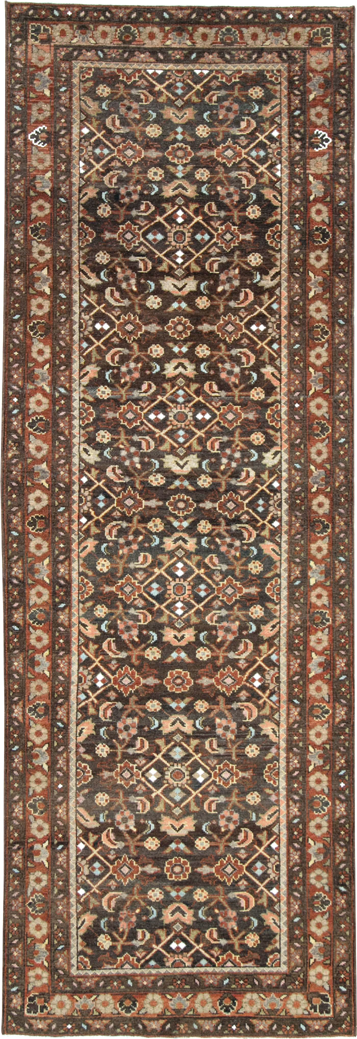 Vintage Persian Malayer Runner, No.28678 - Staging