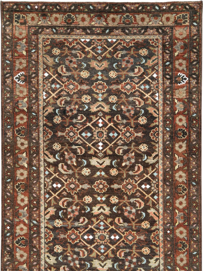 Vintage Persian Malayer Runner, No.28678 - Staging