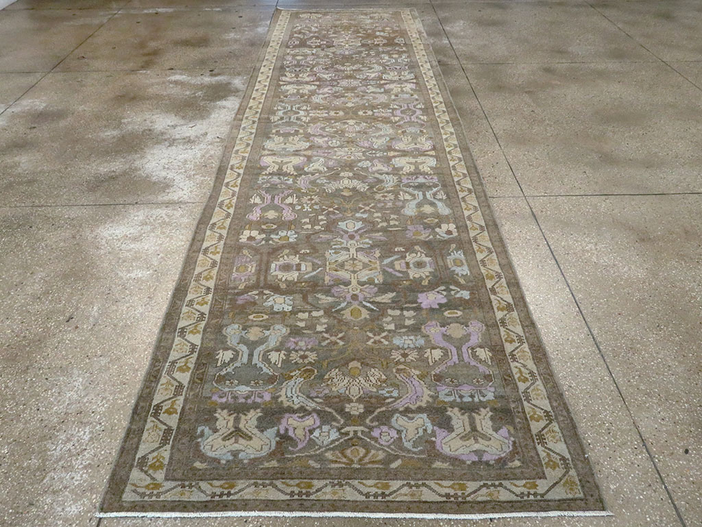 Antique Persian Malayer Runner, No.28679 - Staging