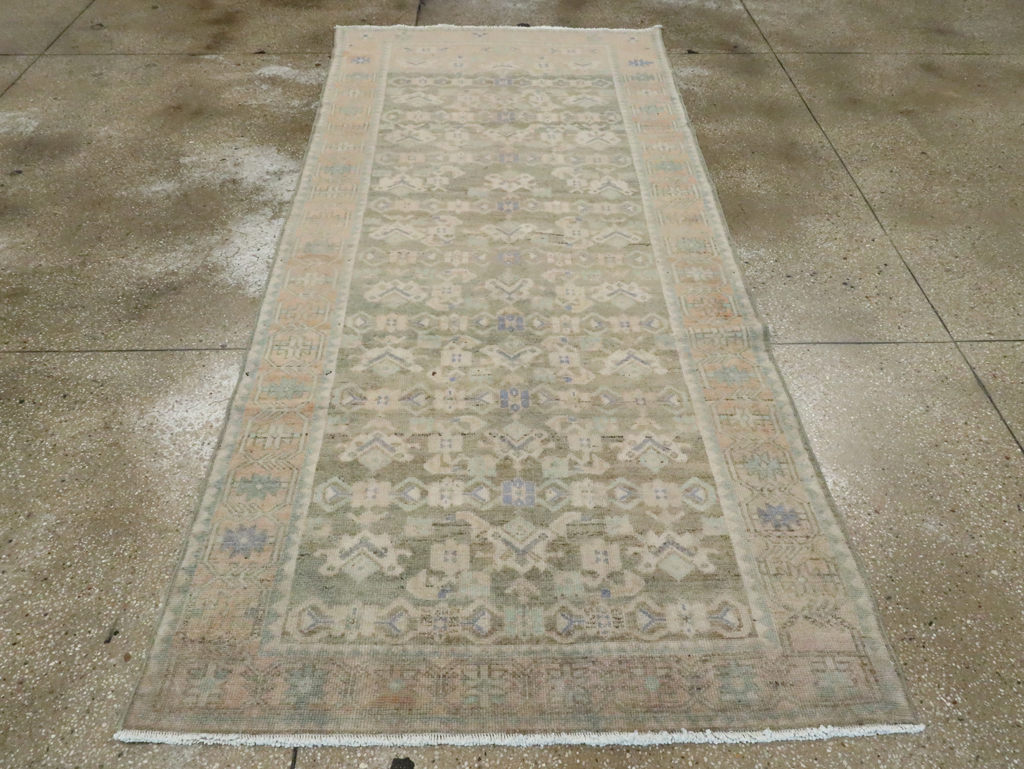 Vintage Persian Malayer Runner, No.28682 - Staging