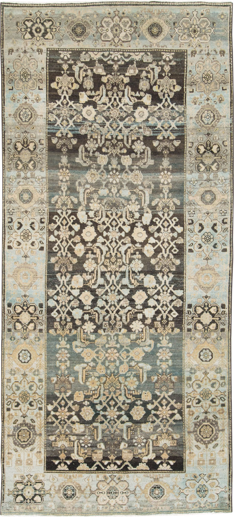 Vintage Persian Malayer Gallery Rug (Pair: 1 of 2), No.28684 - Staging