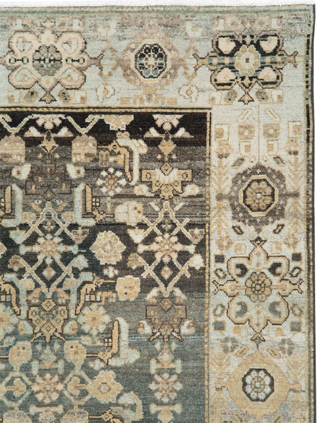 Vintage Persian Malayer Gallery Rug (Pair: 1 of 2), No.28684 - Staging