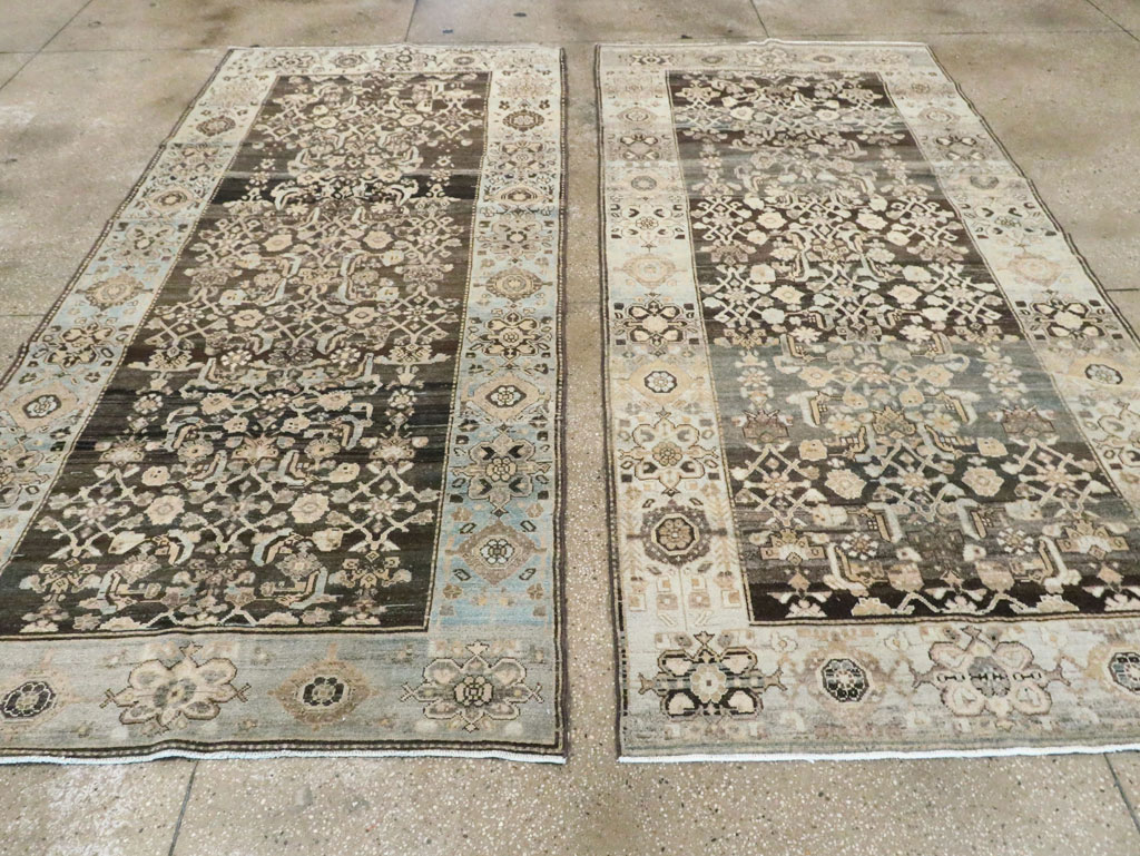 Vintage Persian Malayer Gallery Rug (Pair: 1 of 2), No.28684 - Staging