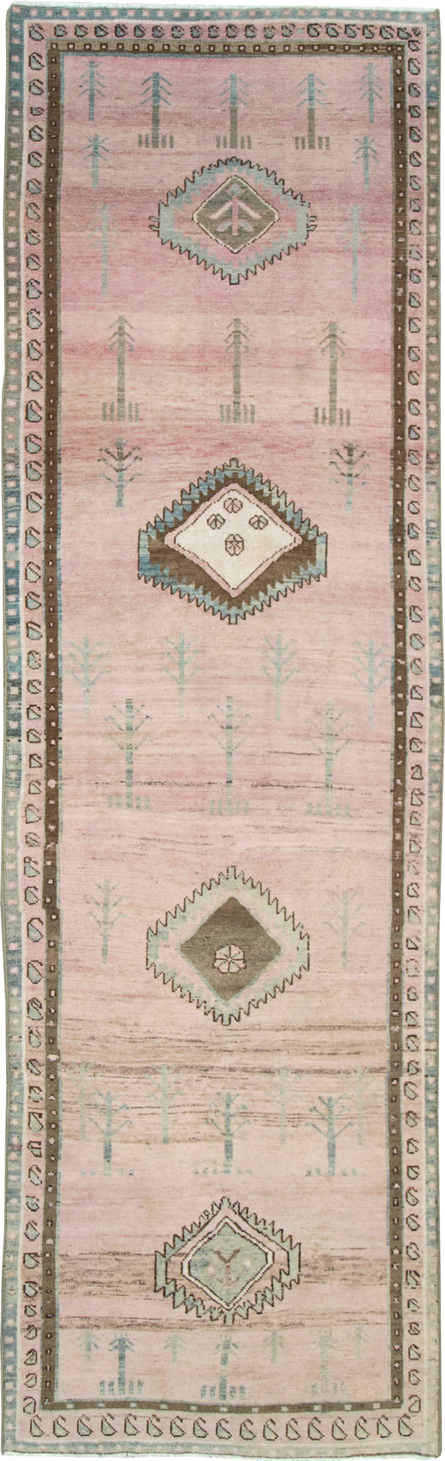 Vintage Persian Malayer Runner, No.28685 - Staging