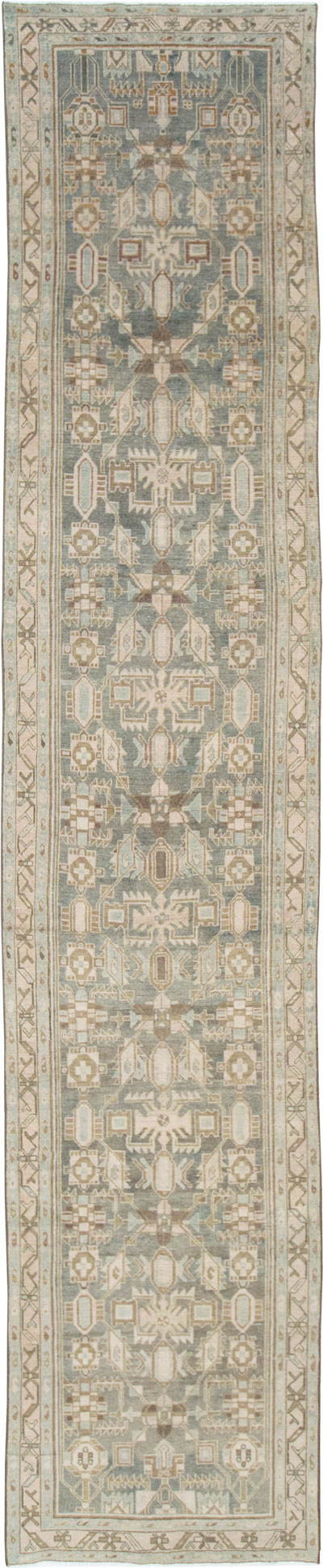 Vintage Persian Malayer Long Runner, No.28691 - Staging