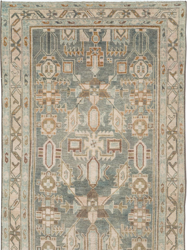 Vintage Persian Malayer Long Runner, No.28691 - Staging