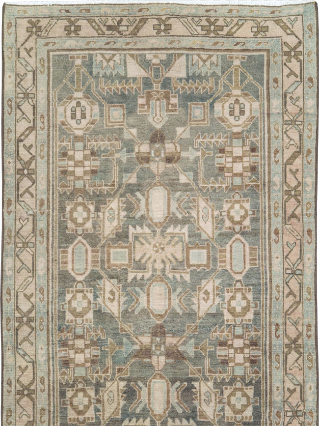 Vintage Persian Malayer Long Runner, No.28691 - Staging