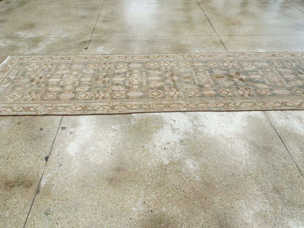 Vintage Persian Malayer Long Runner, No.28691 - Staging