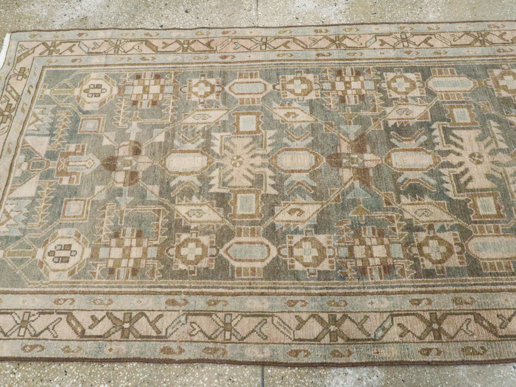 Vintage Persian Malayer Long Runner, No.28691 - Staging