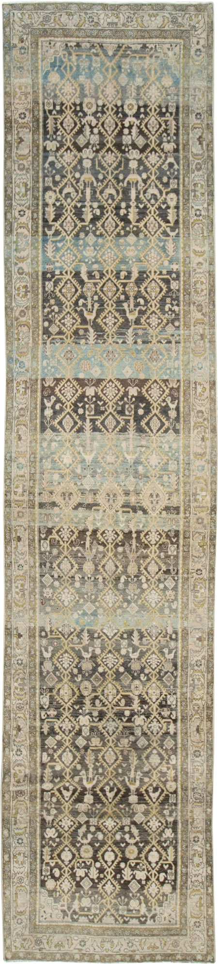 Vintage Persian Malayer Runner, No.28693 - Staging