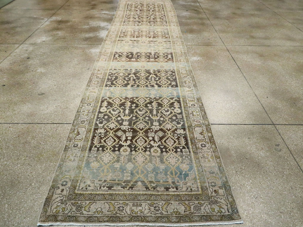 Vintage Persian Malayer Runner, No.28693 - Staging