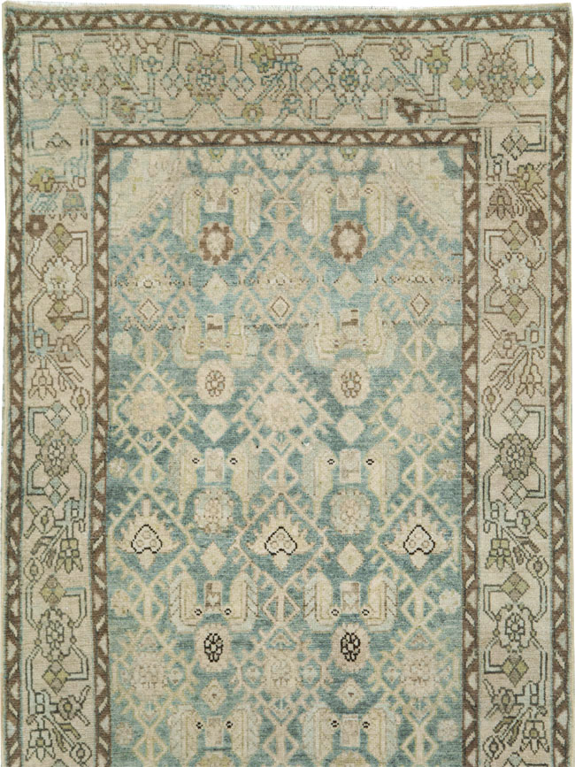 Vintage Persian Malayer Runner (Pair: 1 of 2), No.28700 - Staging