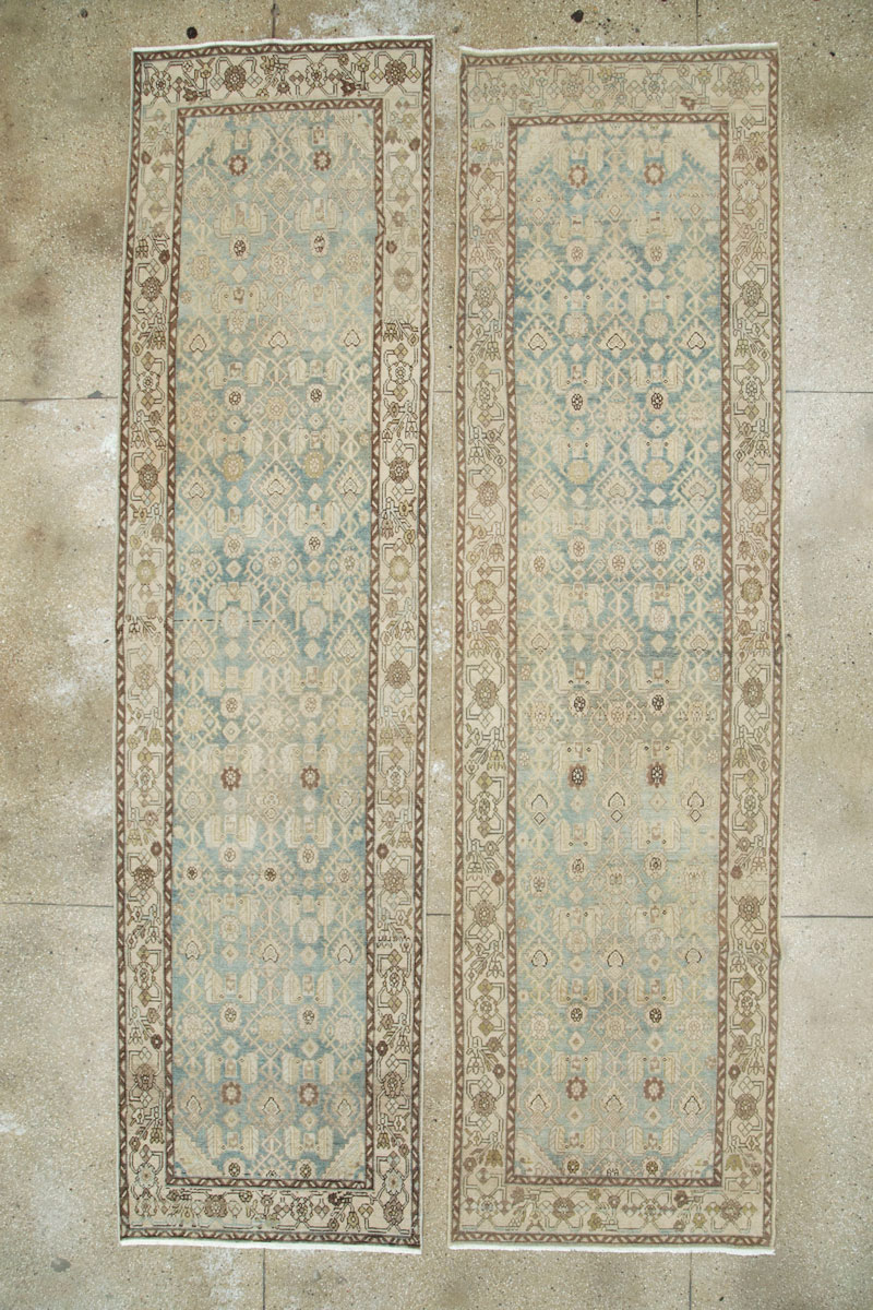 Vintage Persian Malayer Runner (Pair: 1 of 2), No.28700 - Staging