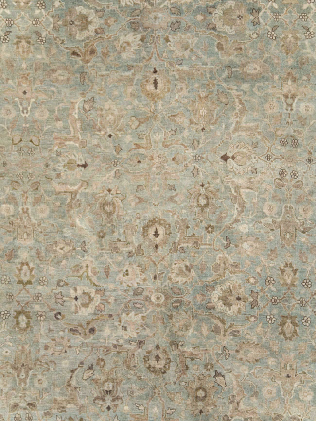 Antique Persian Tabriz Oversize Carpet, No.28702 - Staging