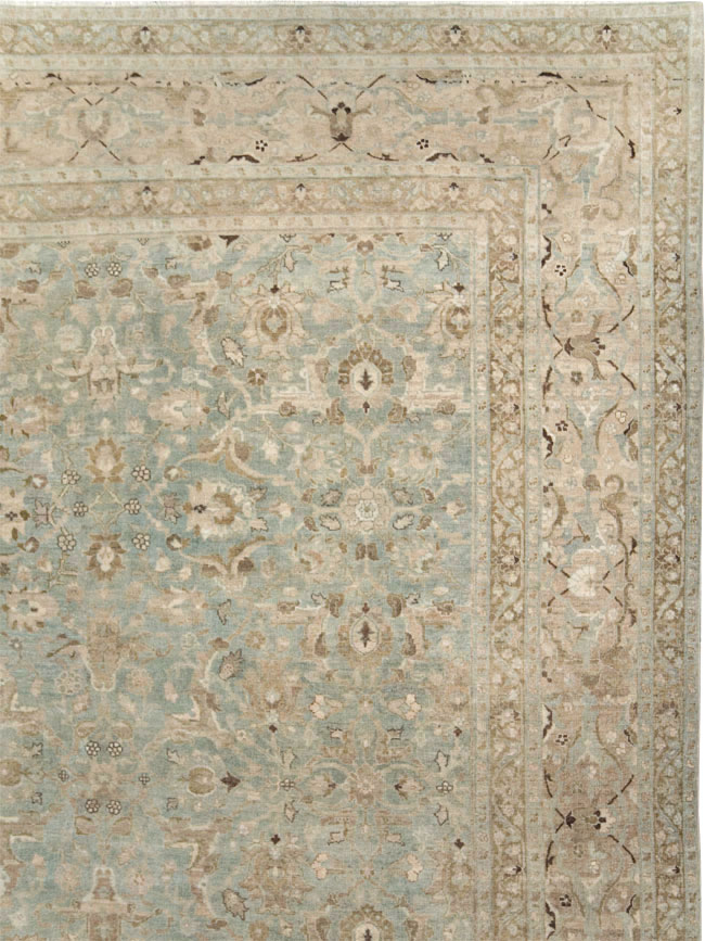 Antique Persian Tabriz Oversize Carpet, No.28702 - Staging