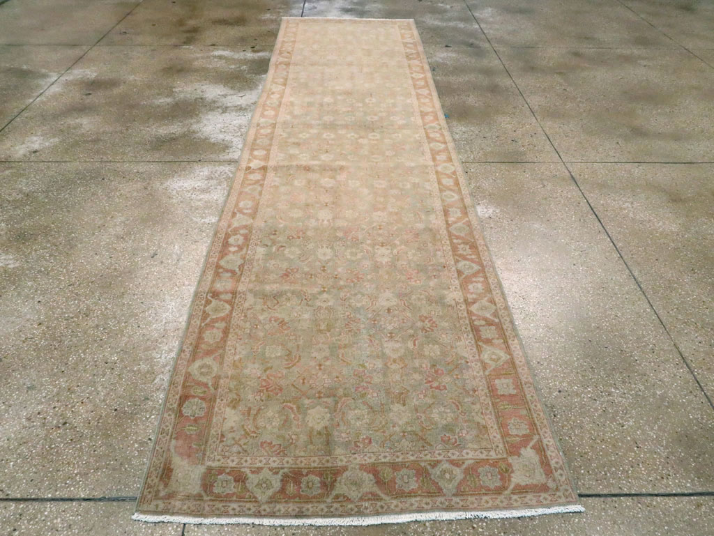Vintage Persian Tabriz Runner (Pair: 1 of 2), No.28704 - Staging