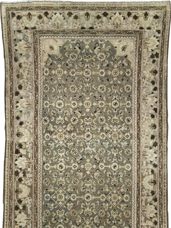 Vintage Persian Malayer Wide Gallery Runner, No.28705 - Staging