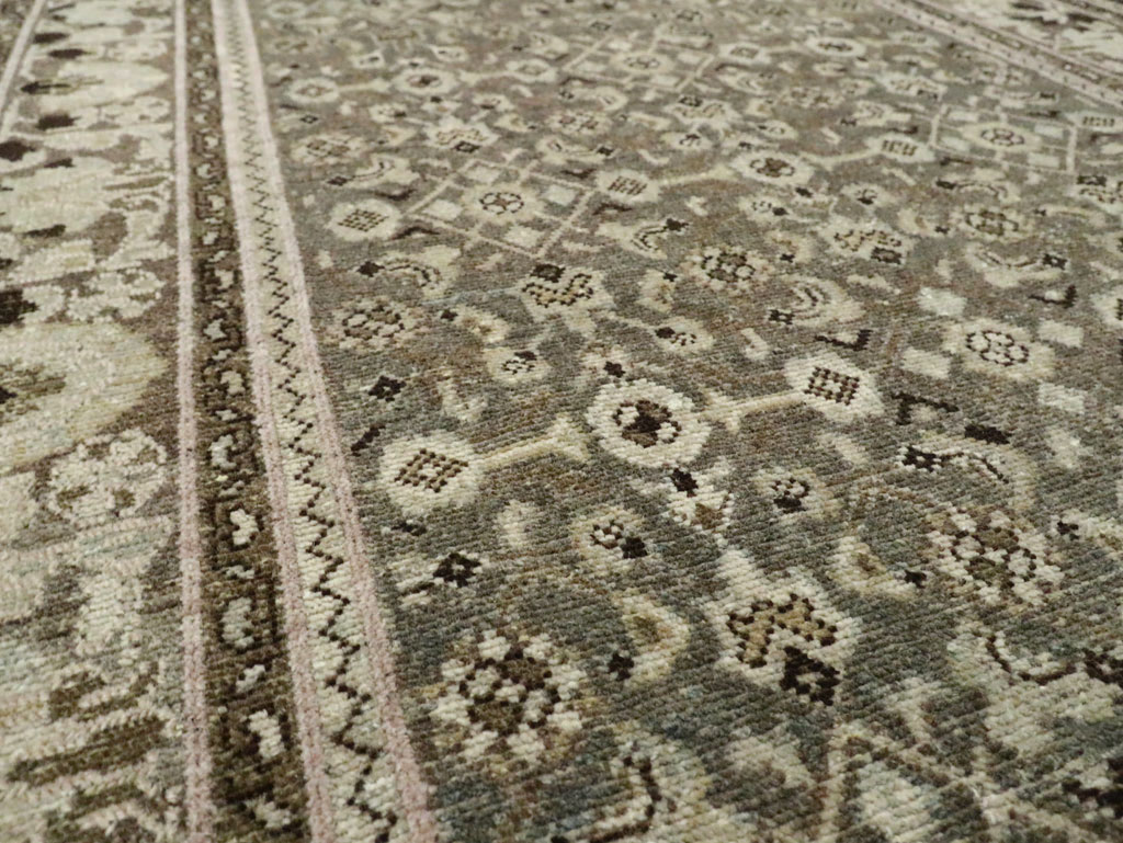 Vintage Persian Malayer Wide Gallery Runner, No.28705 - Staging