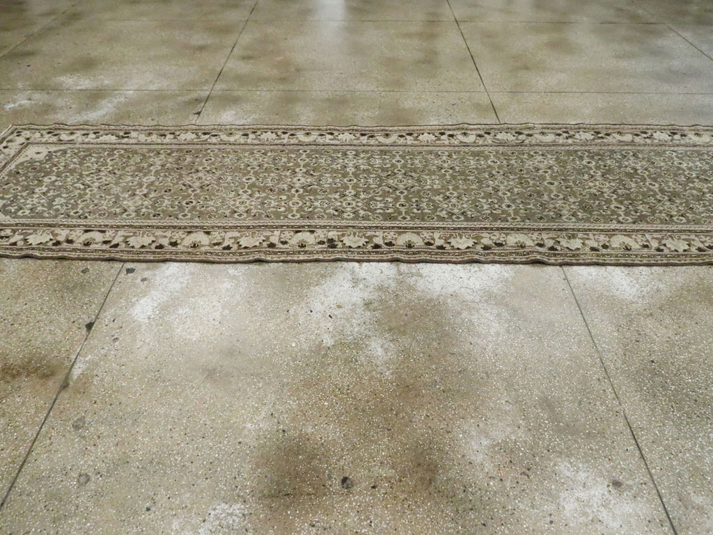 Vintage Persian Malayer Wide Gallery Runner, No.28705 - Staging