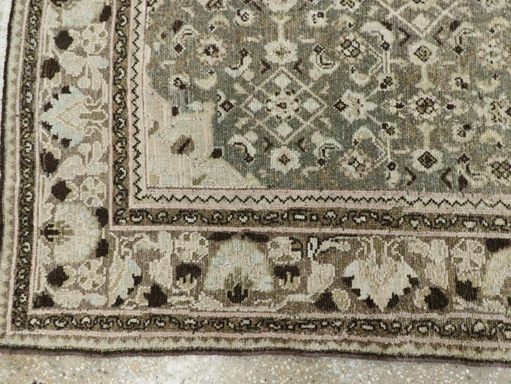 Vintage Persian Malayer Wide Gallery Runner, No.28705 - Staging