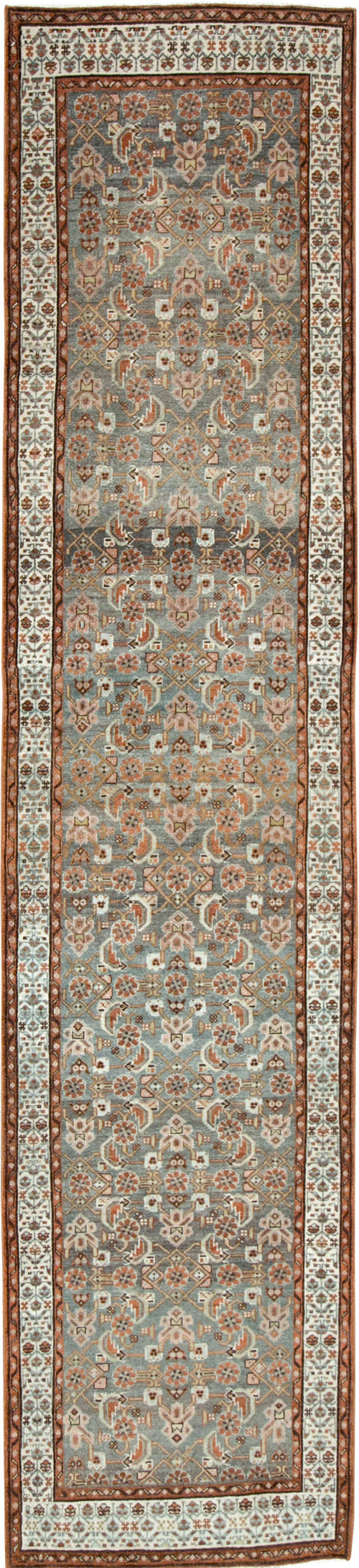 Antique Persian Malayer Runner, No.28710 - Staging