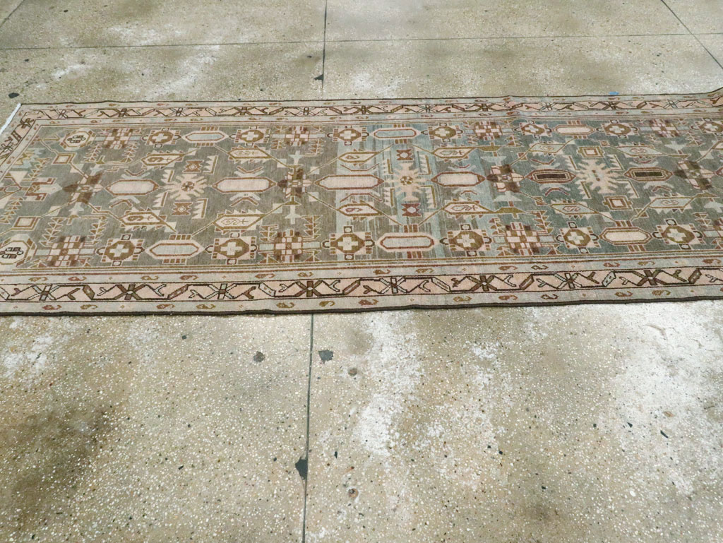Vintage Persian Malayer Long Runner, No.28713 - Staging