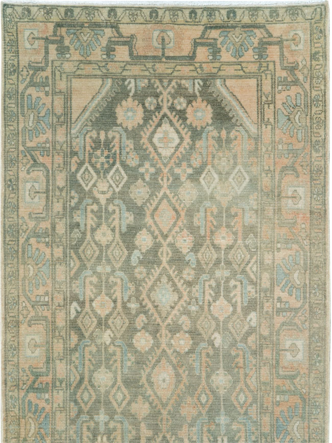 Vintage Persian Malayer Long Runner, No.28716 - Staging