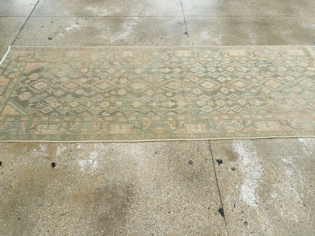Vintage Persian Malayer Long Runner, No.28716 - Staging