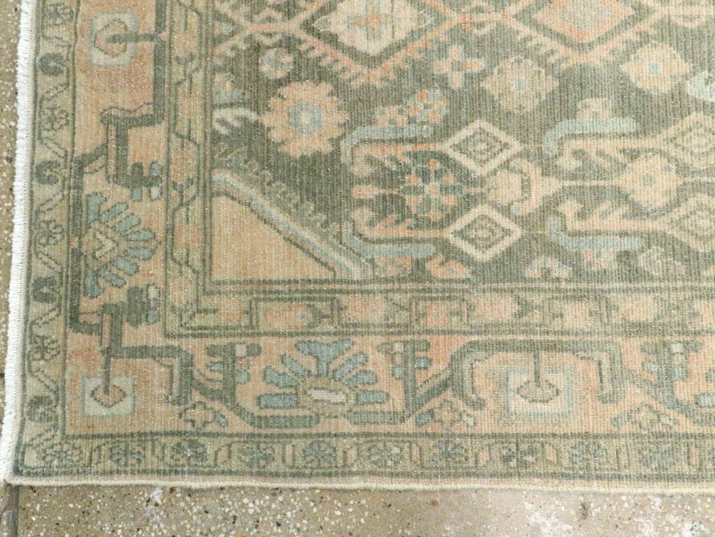 Vintage Persian Malayer Long Runner, No.28716 - Staging