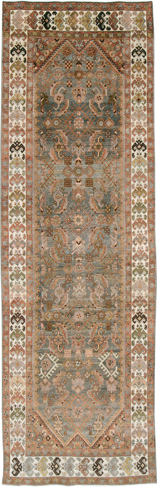 Antique Persian Malayer Runner, No.28718 - Staging