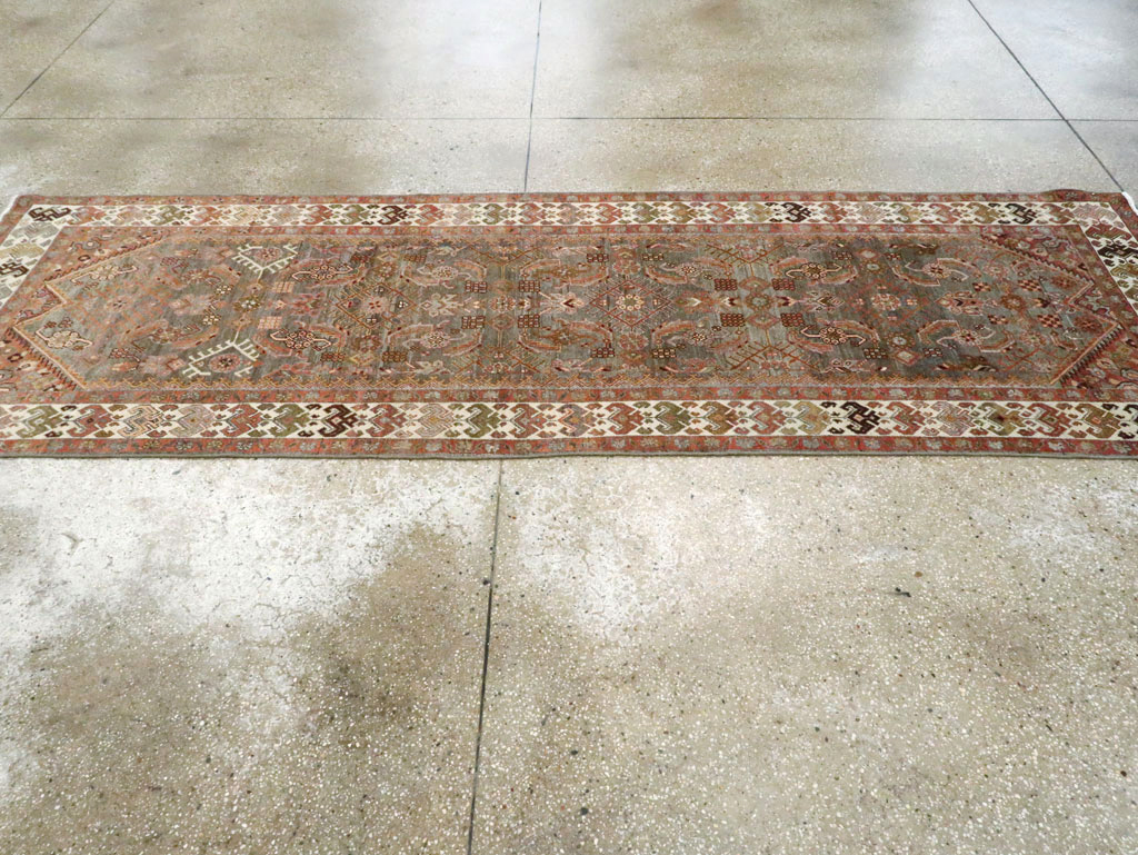 Antique Persian Malayer Runner, No.28718 - Staging
