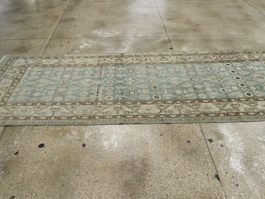 Vintage Persian Malayer Wide Gallery Runner, No.28726 - Staging