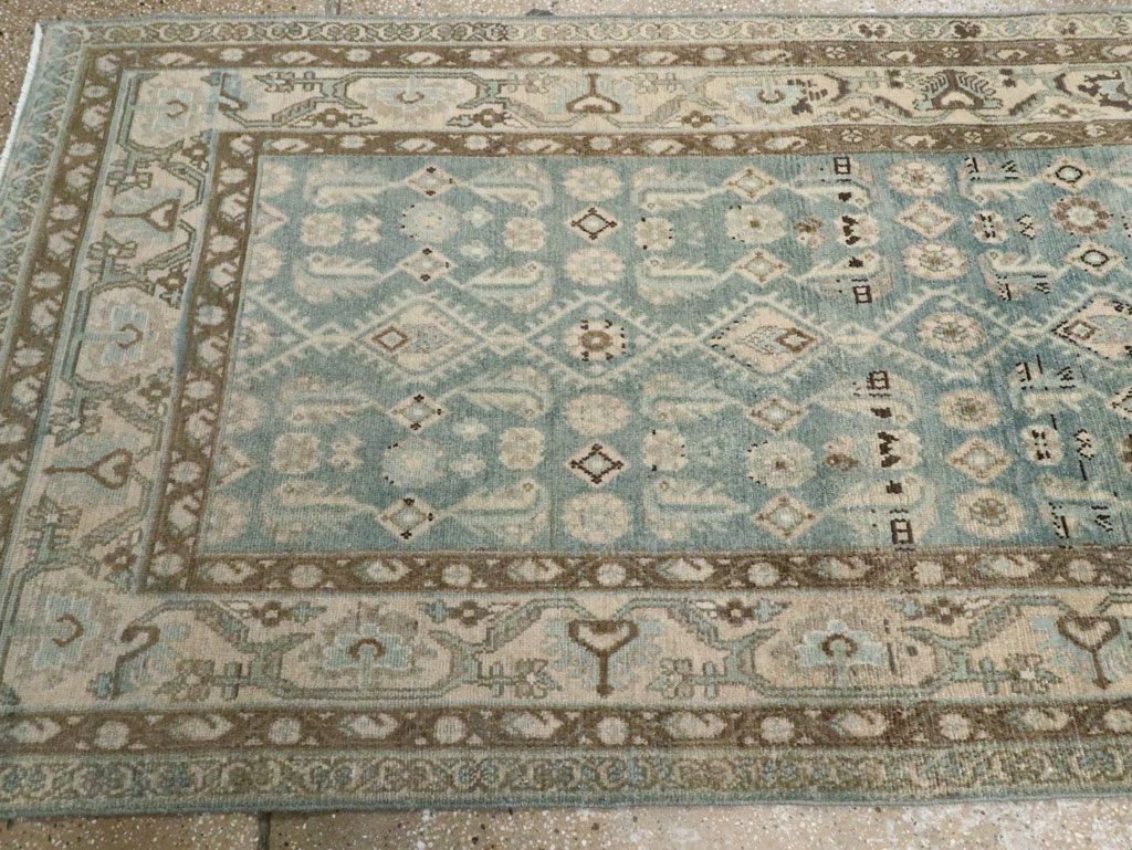 Vintage Persian Malayer Wide Gallery Runner, No.28726 - Staging