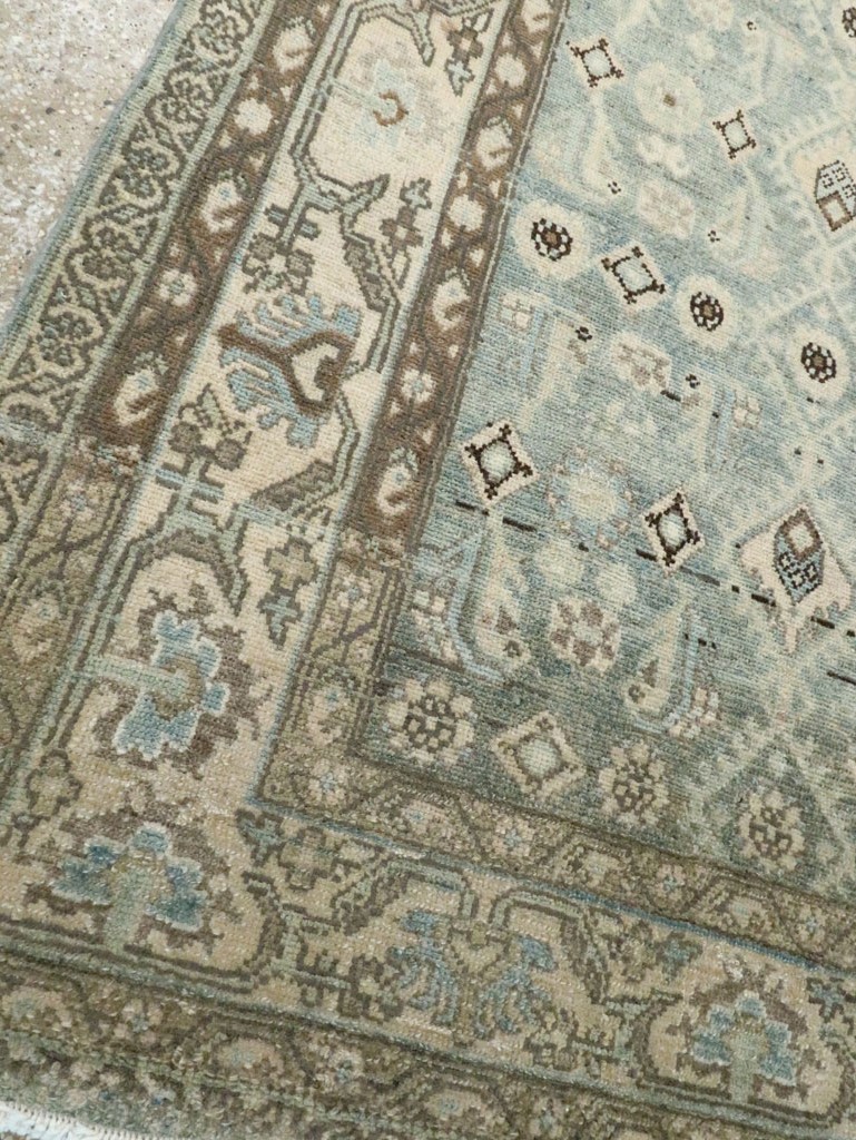 Vintage Persian Malayer Wide Gallery Runner, No.28726 - Staging