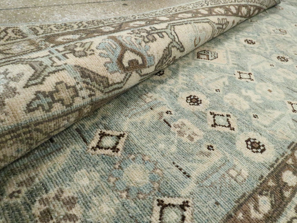 Vintage Persian Malayer Wide Gallery Runner, No.28726 - Staging