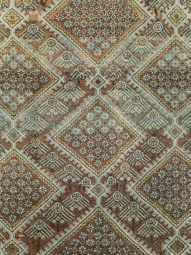 Antique Persian Afshar Small Room Size Carpet, No.28730 - Staging