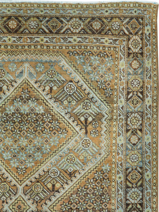 Antique Persian Afshar Small Room Size Carpet, No.28730 - Staging