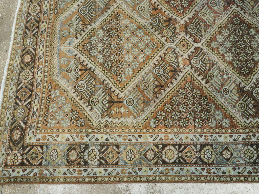 Antique Persian Afshar Small Room Size Carpet, No.28730 - Staging