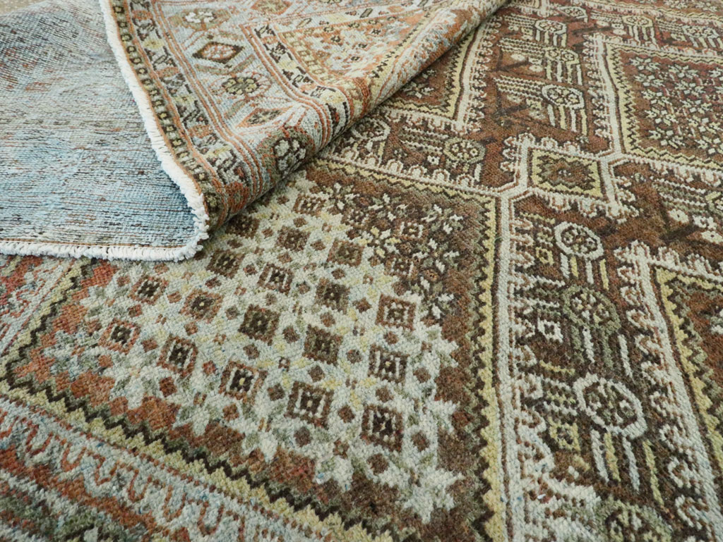 Antique Persian Afshar Small Room Size Carpet, No.28730 - Staging