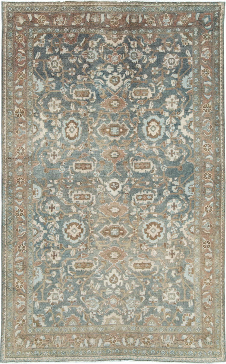 Vintage Persian Malayer Accent Rug, No.28732 - Staging