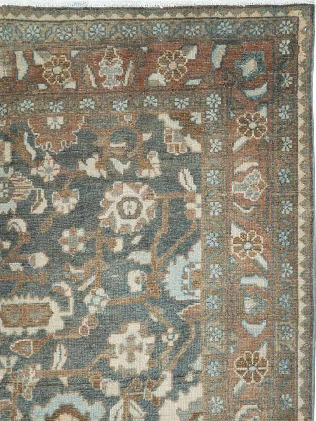 Vintage Persian Malayer Accent Rug, No.28732 - Staging