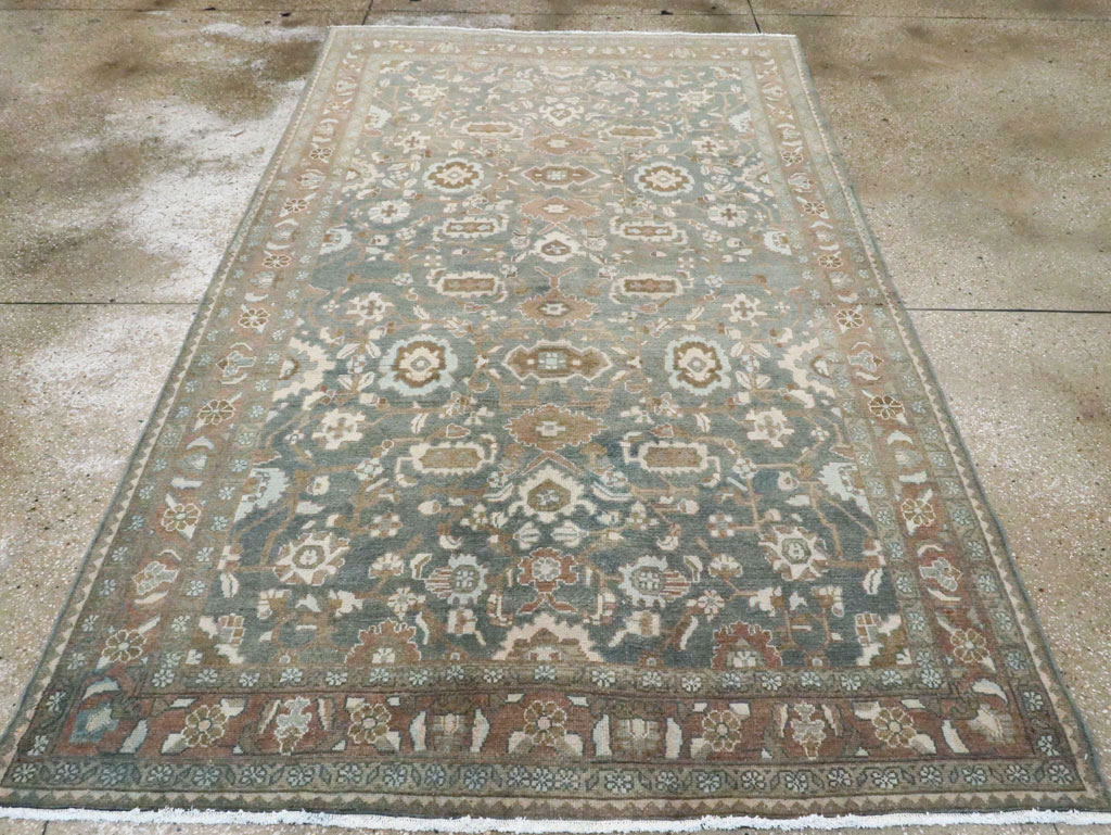 Vintage Persian Malayer Accent Rug, No.28732 - Staging