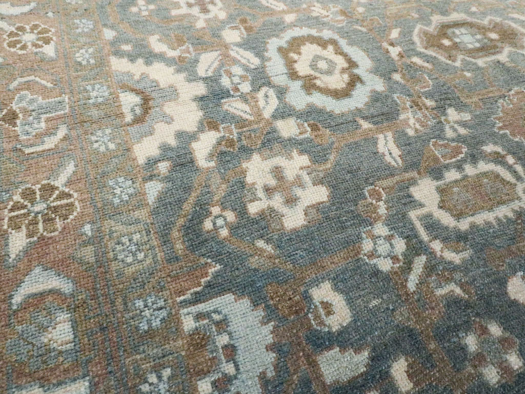 Vintage Persian Malayer Accent Rug, No.28732 - Staging