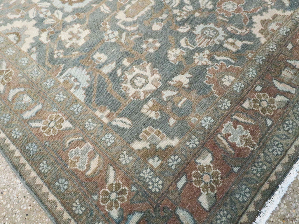 Vintage Persian Malayer Accent Rug, No.28732 - Staging