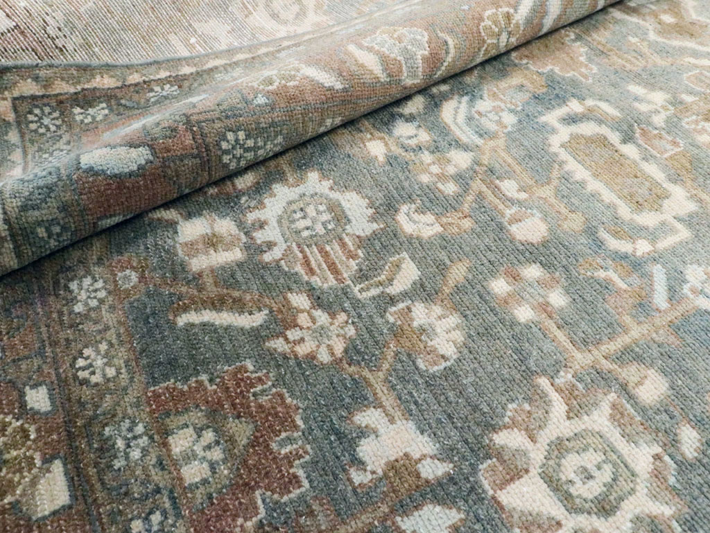 Vintage Persian Malayer Accent Rug, No.28732 - Staging