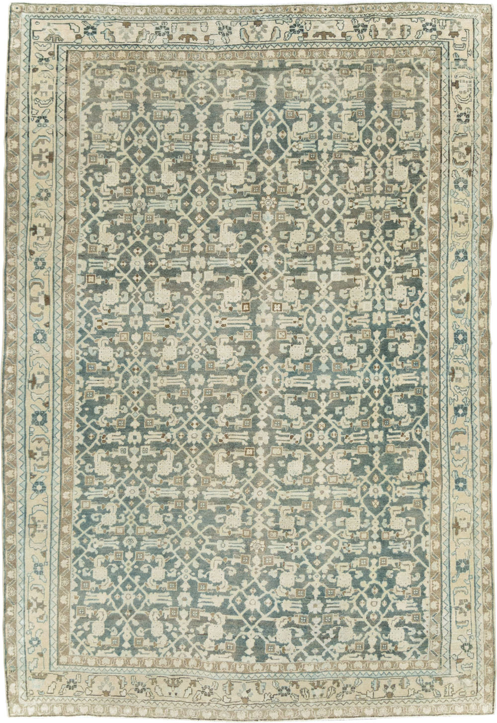 Vintage Persian Malayer Carpet, No.28736 - Staging